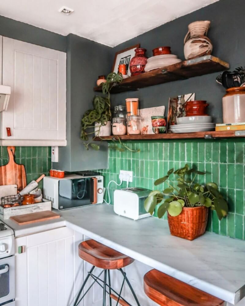 Colorful Boho Chic Kitchen (22)