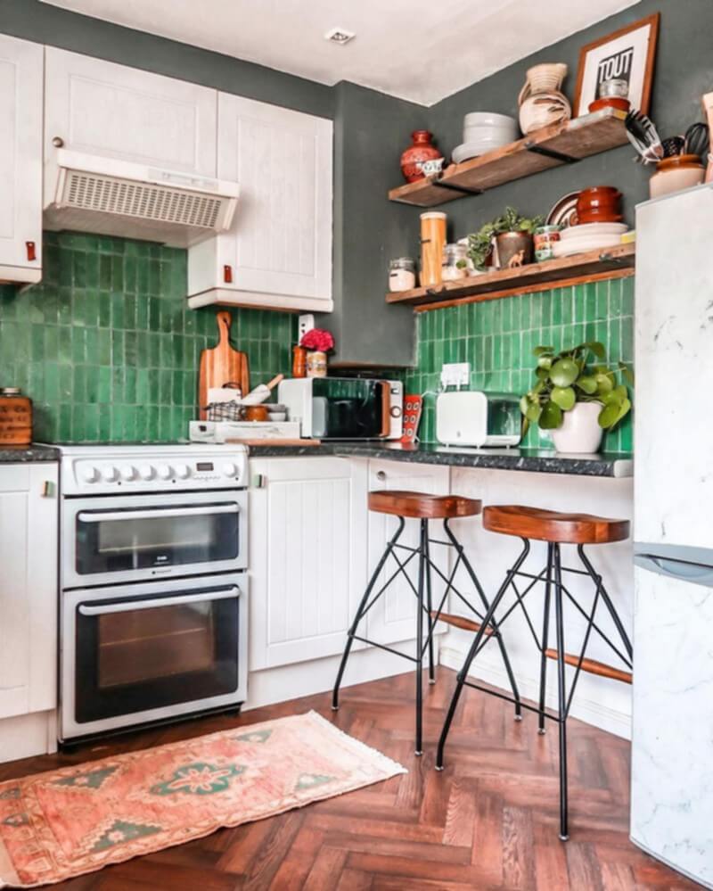 Colorful Boho Chic Kitchen (21)