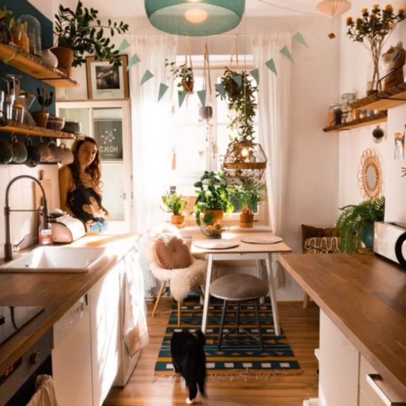 Colorful Boho Chic Kitchen (17)