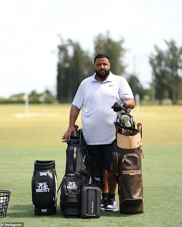 DJ Khaled lifts lid on new-found love of golf from 15lb weight loss to  screaming 'Let's go golfing!' | Daily Mail Online