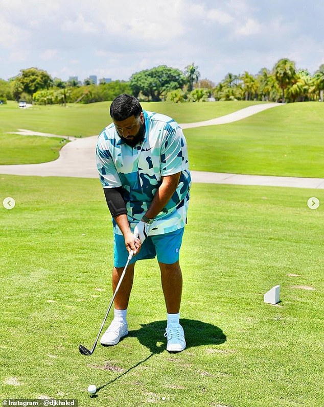 DJ Khaled lifts lid on new-found love of golf from 15lb weight loss to  screaming 'Let's go golfing!' | Daily Mail Online