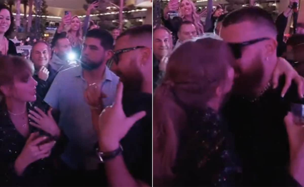 Viral: Taylor Swift Grooves To Her Song Love Story With Boyfriend Travis Kelce At Super Bowl After Party