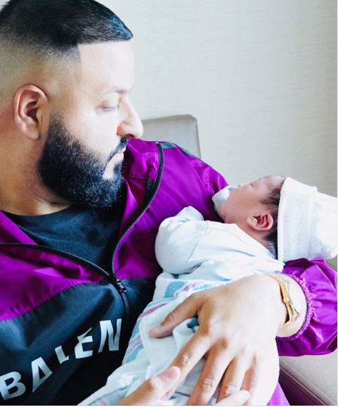 DJ Khaled shares first family photo after the birth of his second child