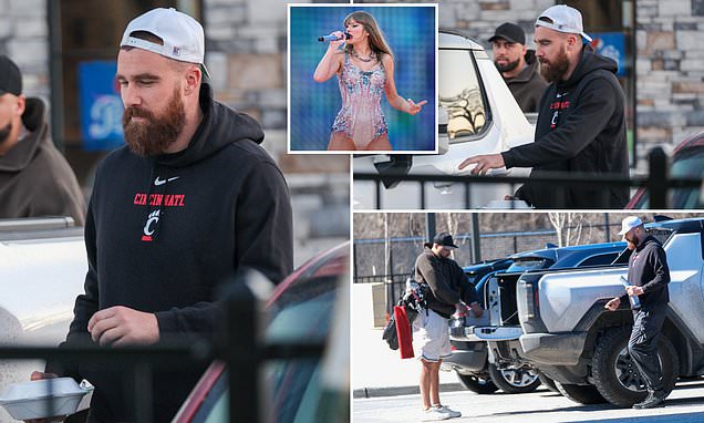 Travis Kelce is seen leaving Missouri indoor golf course after four-hour  session with pal - as fans speculate whether he'll travel to support Taylor  Swift during Australia tour | Daily Mail Online