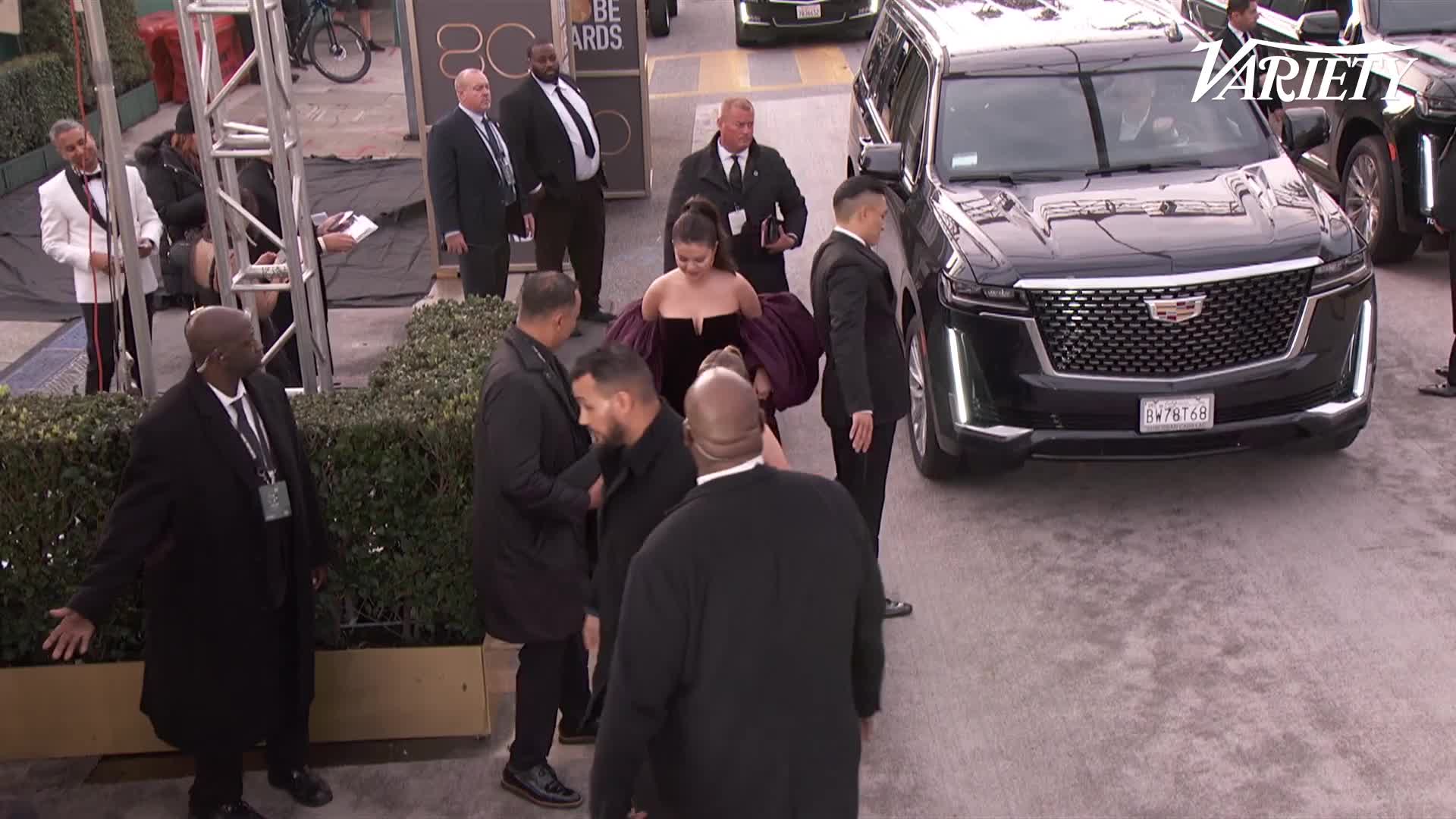 Variety on X: "First look as Selena Gomez arrives at the #GoldenGlobes.  https://t.co/JbN7MSqzJz https://t.co/SHueWcImNf" / X