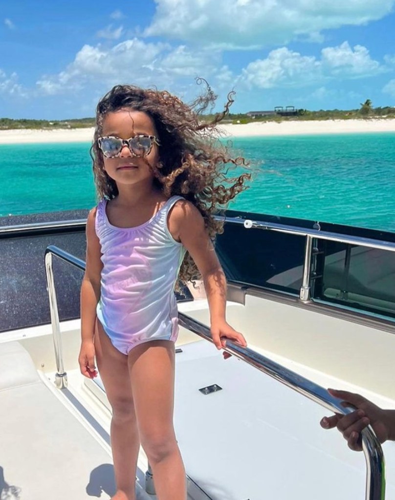 Rob Kardashian shared adorable snaps of daughter Dream enjoying the tropical paradise.