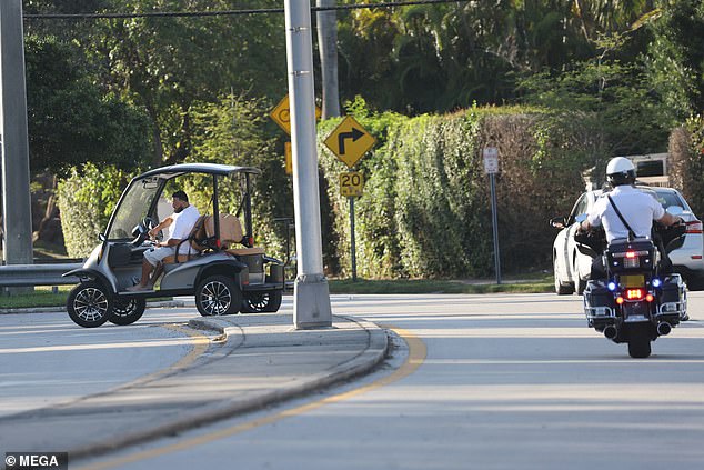 The famed music producer and golf aficionado, 48, pulled over to the side of the road