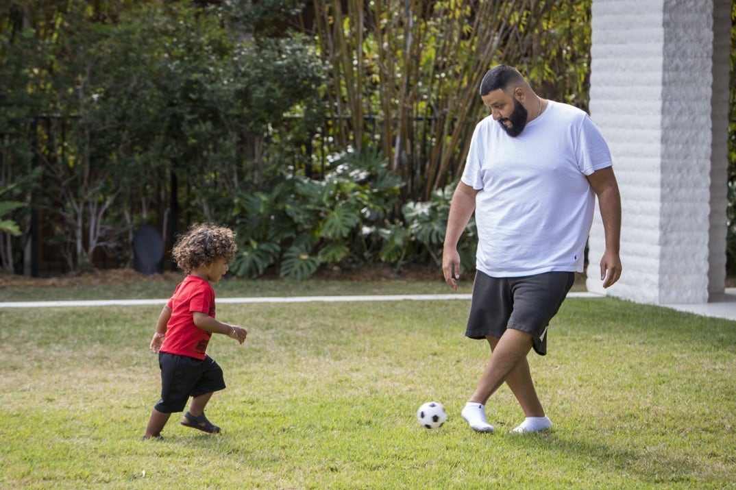 DJ Khaled And Son Asahd Play Soccer -- Major Goals Alert!