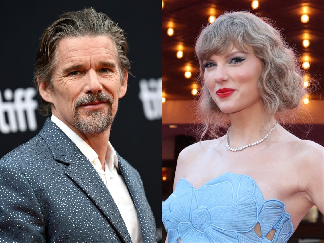 Ethan Hawke Didn't Tell His Daughters He Was in Taylor Swift's Music Video