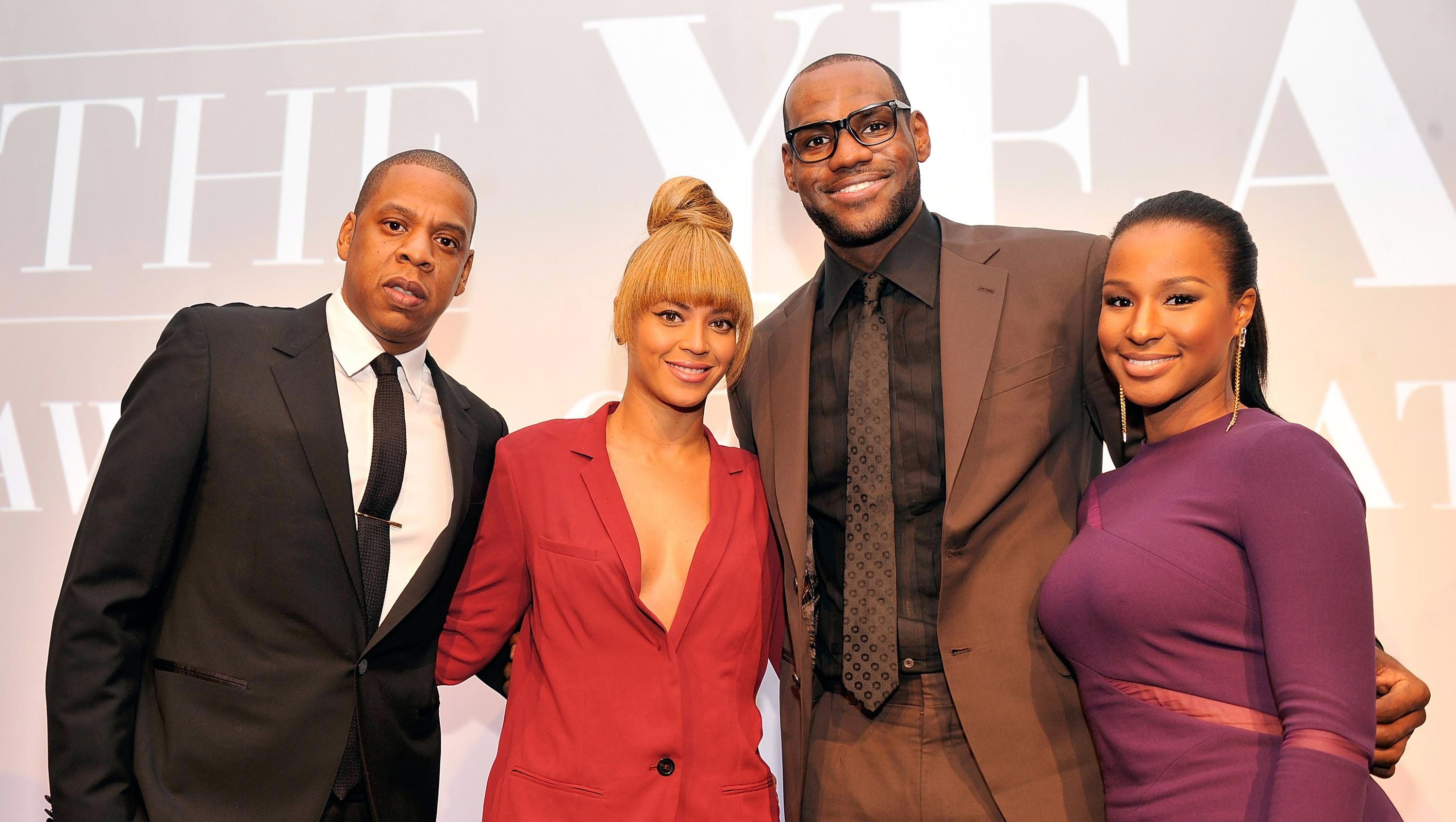 Beyonce, Jay-Z celebrate with LeBron James