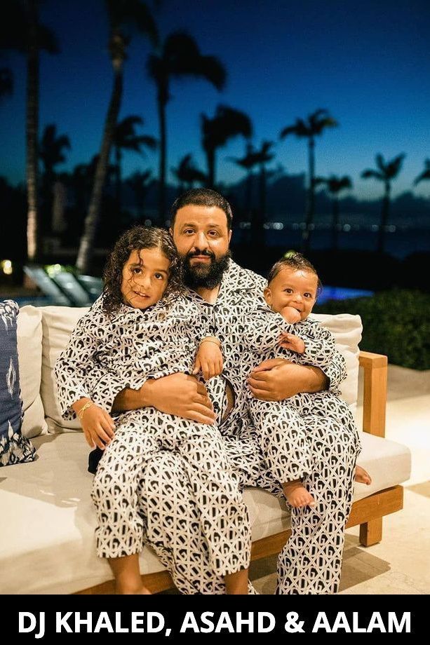 Stylish Matching Dolce & Gabbana Pajamas for DJ Khaled and his Sons