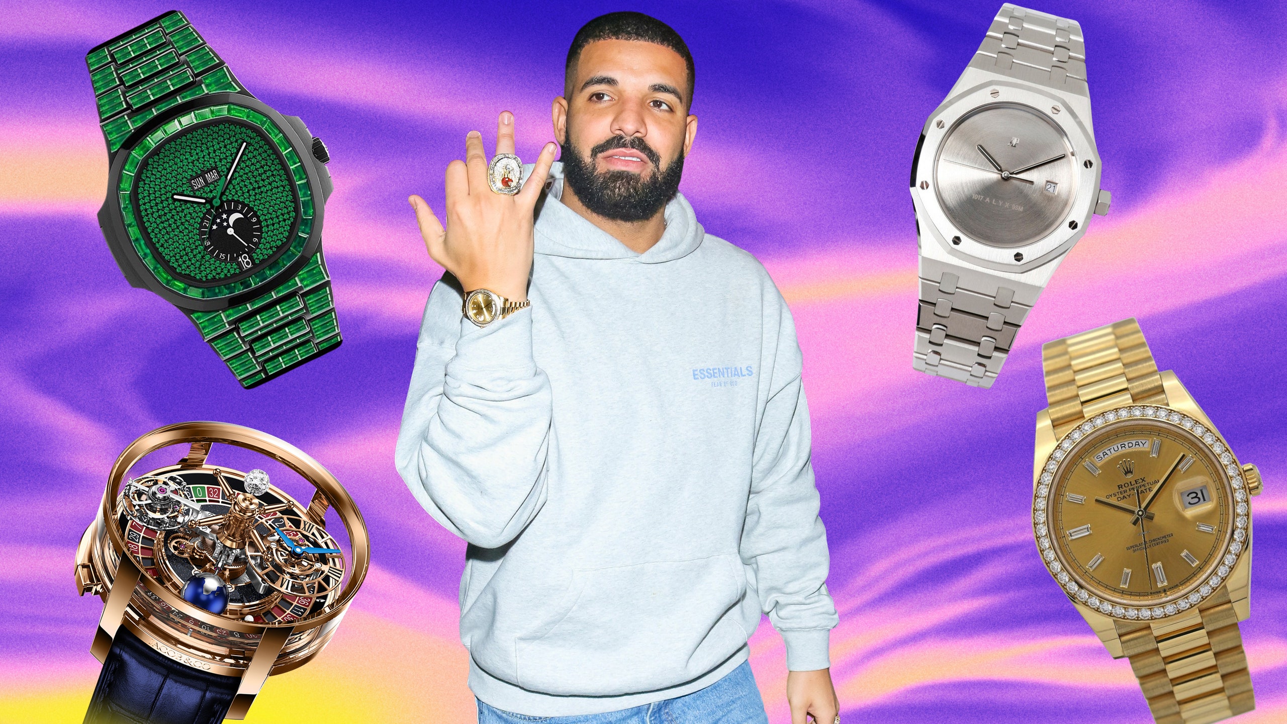 Drake's Watch Collection Is as Fun as it Gets | GQ