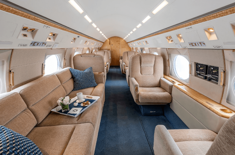 A Look Inside Luxurious Private Jet Interiors