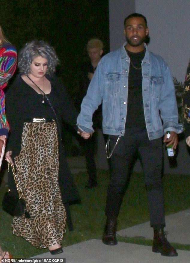 Kelly Osbourne, 34, sparks romance rumors with UK actor Lucien Laviscount,  26, after dinner in LA | Daily Mail Online