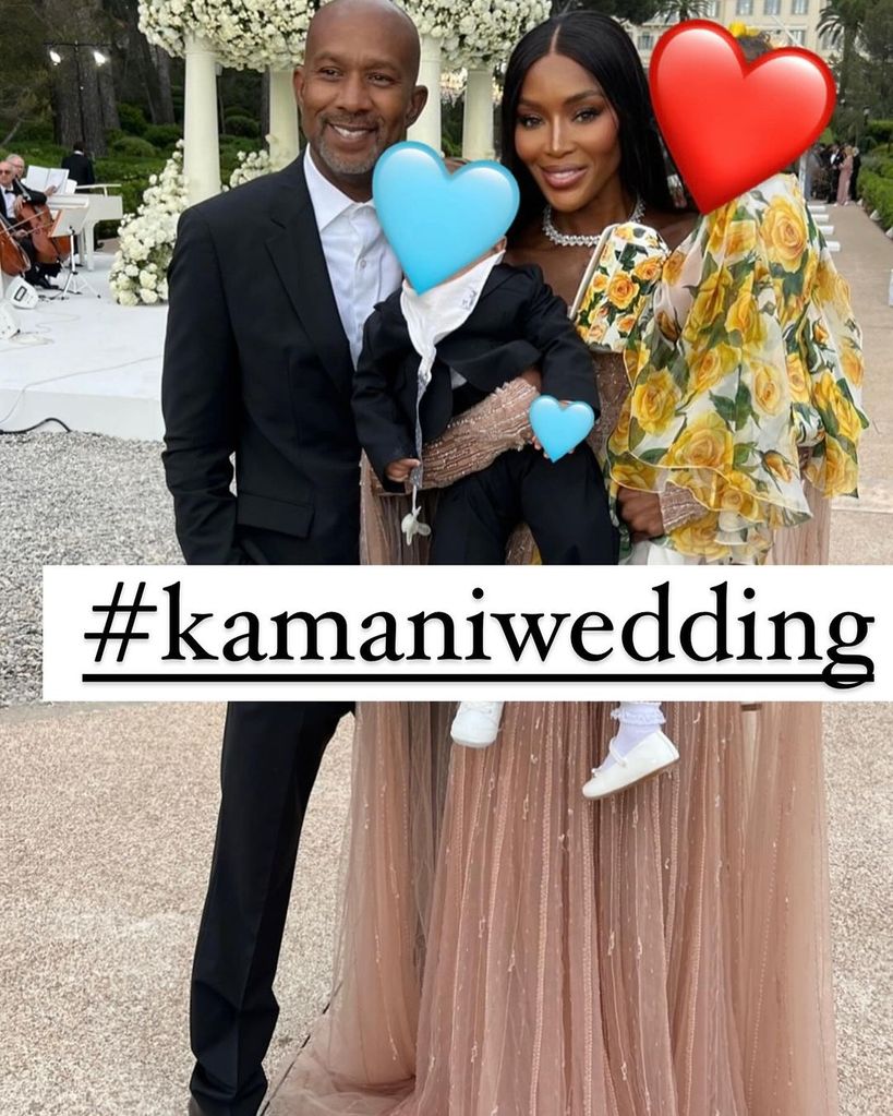 Naomi Campbell shares extremely rare photo of her two children from star-studded wedding | HELLO!