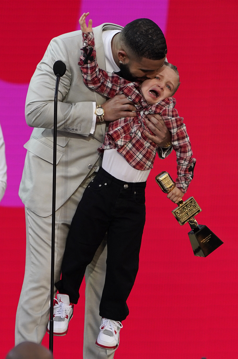 Watch Drake's Son Adonis Join Him On Stage at Billboard Music Awards