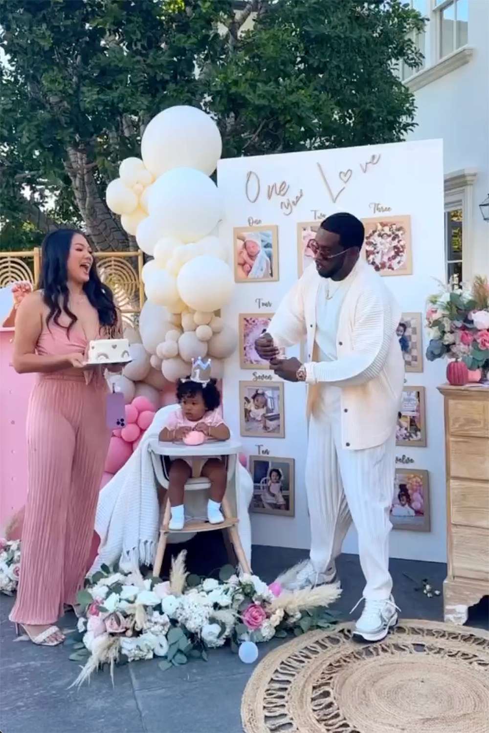 Diddy Celebrates Daughter Love's First Birthday with Pink-Themed Party