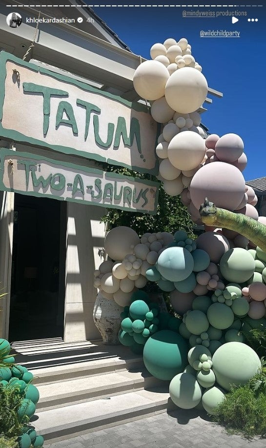 Khloé Kardashian Celebrates Son Tatum&#039;s 2nd Birthday With Dinosaur-Themed  Party: See the Photos | whas11.com